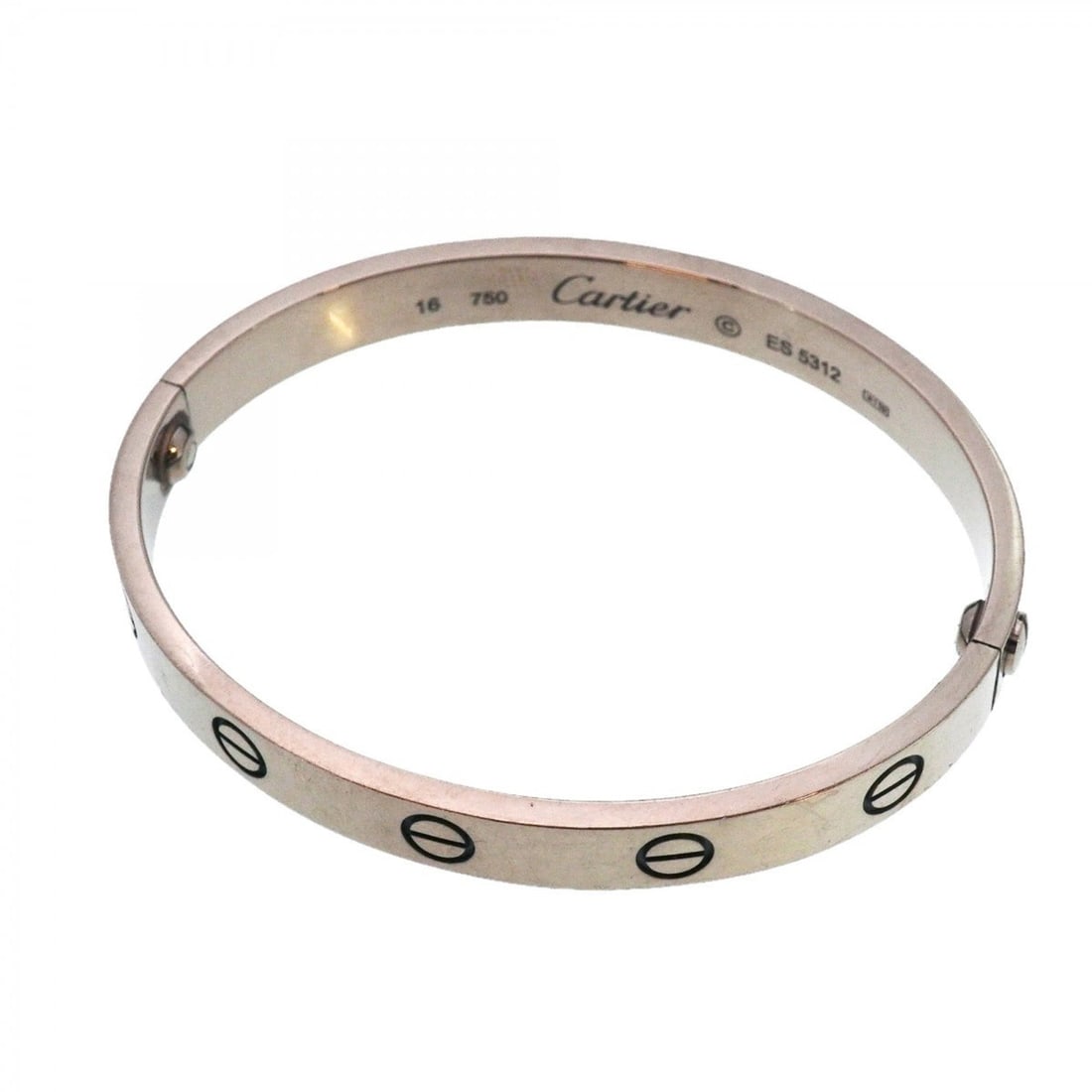 Cartier Love Bracelet 18K White Gold for Women: --- Catalog ---Category: SizeLength: 14.5cm / 5.7''Category: DesignType: BangleGender: WomenMaterial: White gold (18K)Category: GeneralBrand: Cartier--- Item List ---Section: ConditionRanking: Rank AB