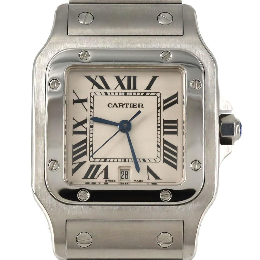 Cartier Santos Galbe LM W20060D6 Stainless Steel Quartz Watch (1 of 17)