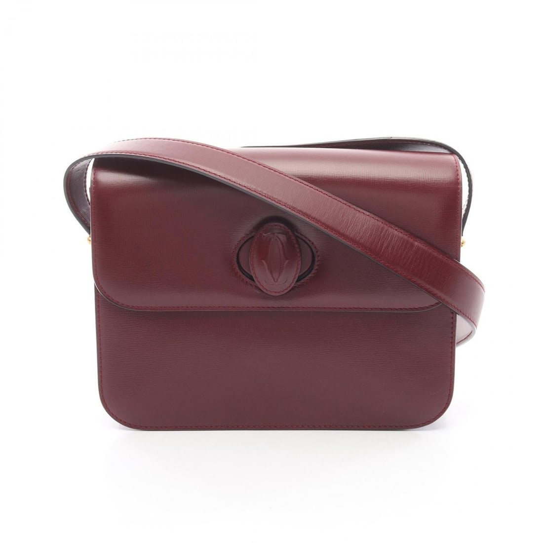 Cartier Must Line Shoulder Bag/Handbag Leather Women's Bordeaux (1 of 10)