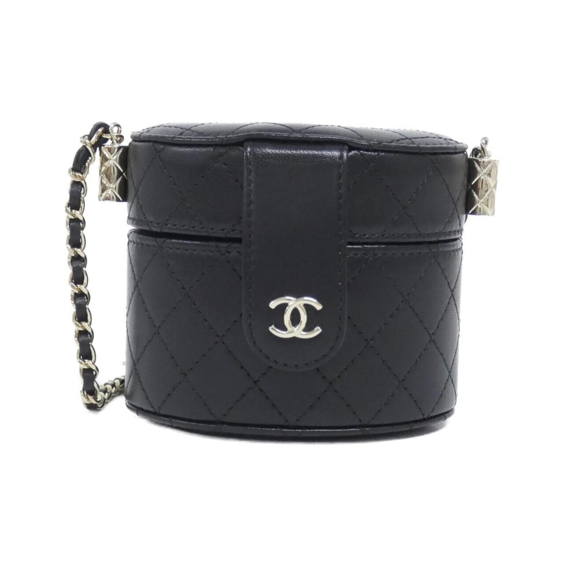 Chanel AP1573 Shoulder Bag: --- Catalog ---Category: SizeSize (HxWxD): 8cm x 10cm x 8cm / 3.14'' x 3.93'' x 3.14''Category: DesignType: Shoulder bagColor: BlackGender: Men,WomenMaterial: Leather Leather/Fur Type: