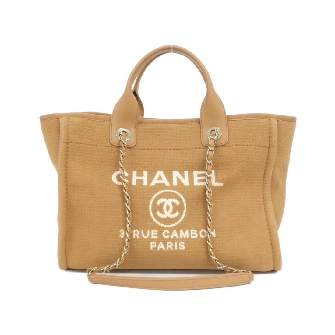 Chanel Deauville Line AS3257 Handbag: --- Catalog ---Category: SizeSize (HxWxD): 23cm x 32cm x 16cm / 9.05'' x 12.59'' x 6.29''Category: DesignType: HandbagColor: BrownGender: Men,WomenCategory: GeneralMPN: AS3257Brand: Chanel--- Item