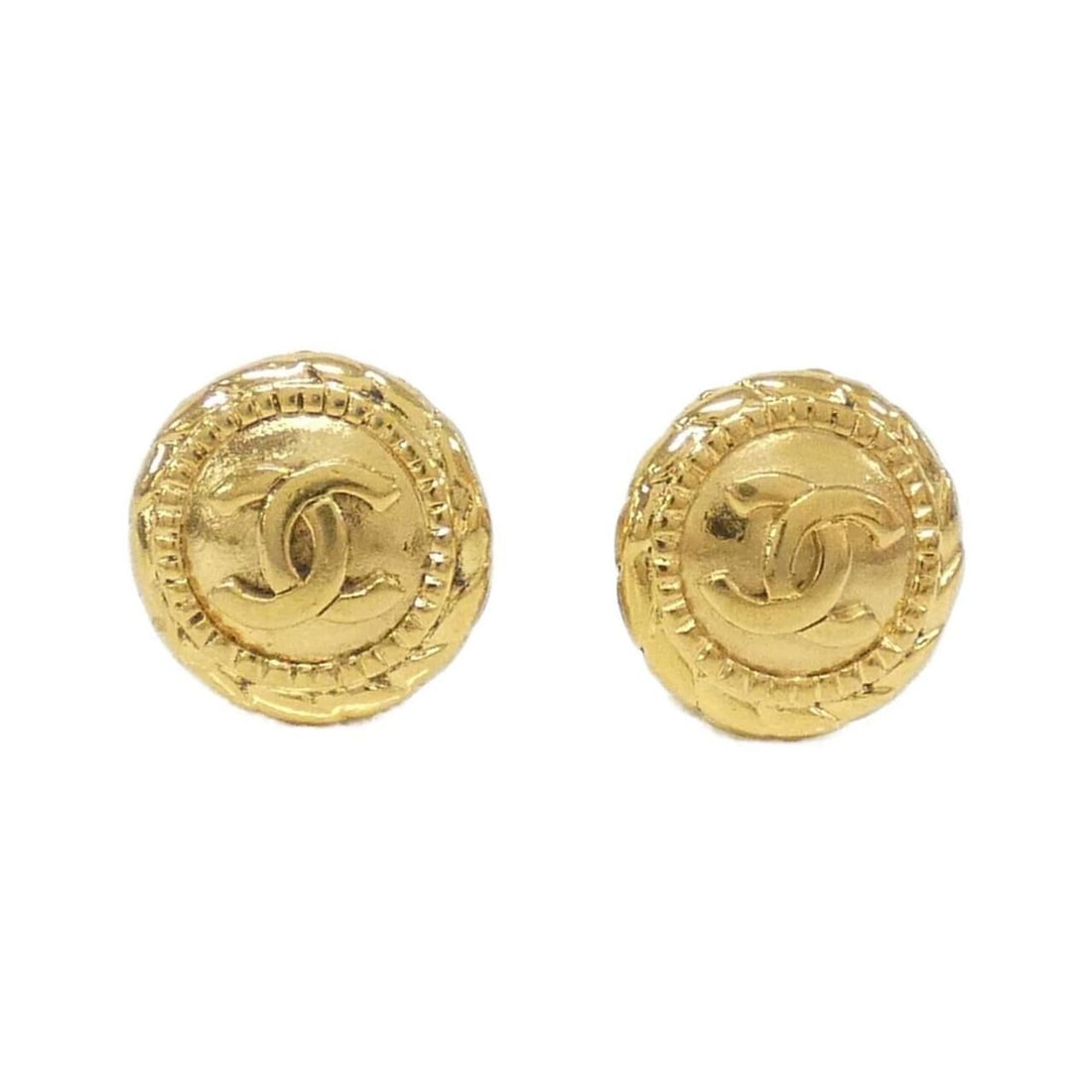 Chanel Earrings: --- Catalog ---Category: SizeSize (HxWxD): 21.00mm x 21.00mm / 0.83'' x 0.83''Category: DesignType: Clip earringsColor: GoldGender: WomenCategory: GeneralBrand: Chanel--- Item List ---Section: Conditi