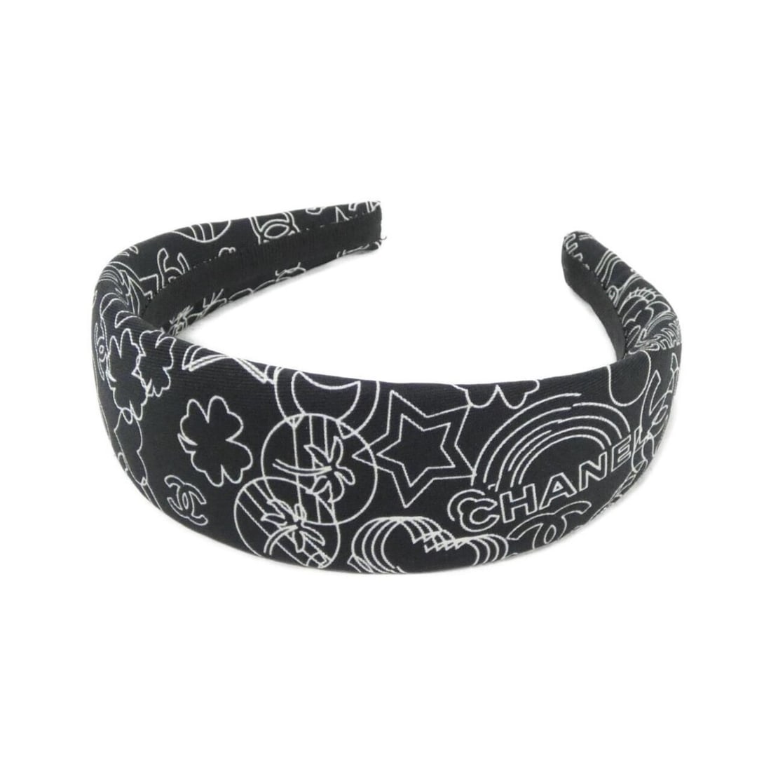 Chanel AA9644 Headband: --- Catalog ---Category: SizeSize (LxW): 4.5cm / 1.77''Category: DesignType: Alice bandColor: Black, WhiteGender: WomenMaterial: SilkCategory: GeneralMPN: AA9644Brand: Chanel--- Item List ---Section: