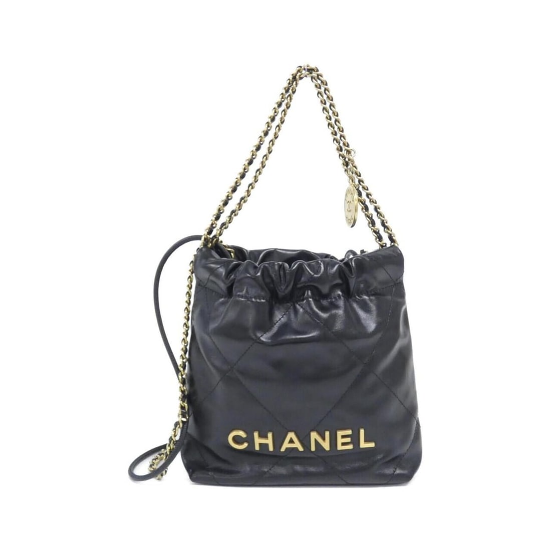 Chanel 22 Line MINI AS3980 Handbag: --- Catalog ---Category: SizeSize (HxWxD): 19cm x 18cm x 6cm / 7.48'' x 7.08'' x 2.36''Category: DesignType: HandbagColor: BlackGender: WomenMaterial: Leather Category: GeneralMPN: AS3980Brand: Chanel