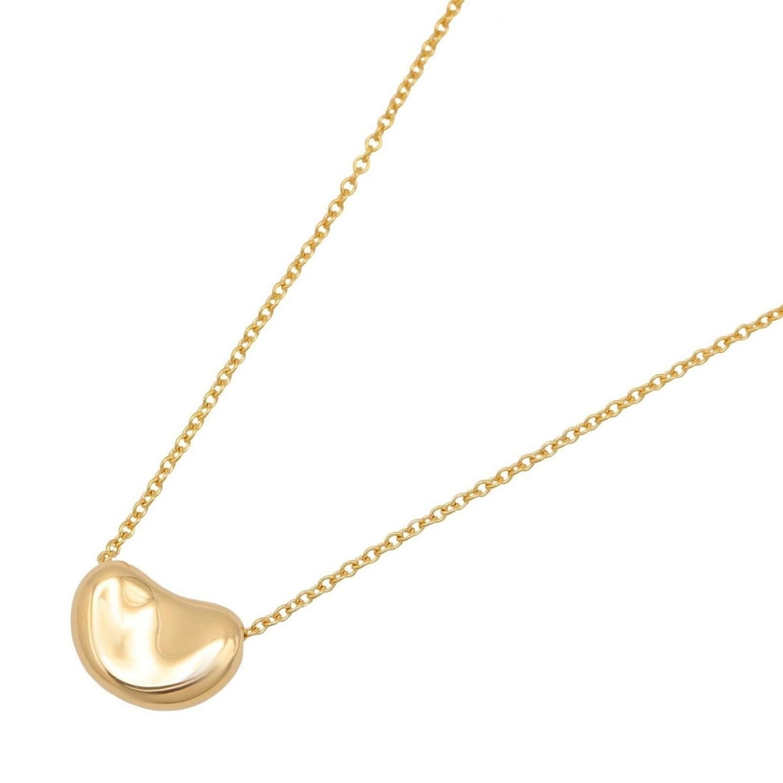 Tiffany & Co. Bean Necklace, 18K Yellow Gold, Women's, Gold: --- Catalog ---Category: SizePendant Size: 7.5mm x 17mm / 0.29'' x 0.66''Neck Circumference: 41 cm / 16.14''Category: DesignColor: Yellow goldGender: WomenMaterial: Yellow gold (18K)Necklace Type: