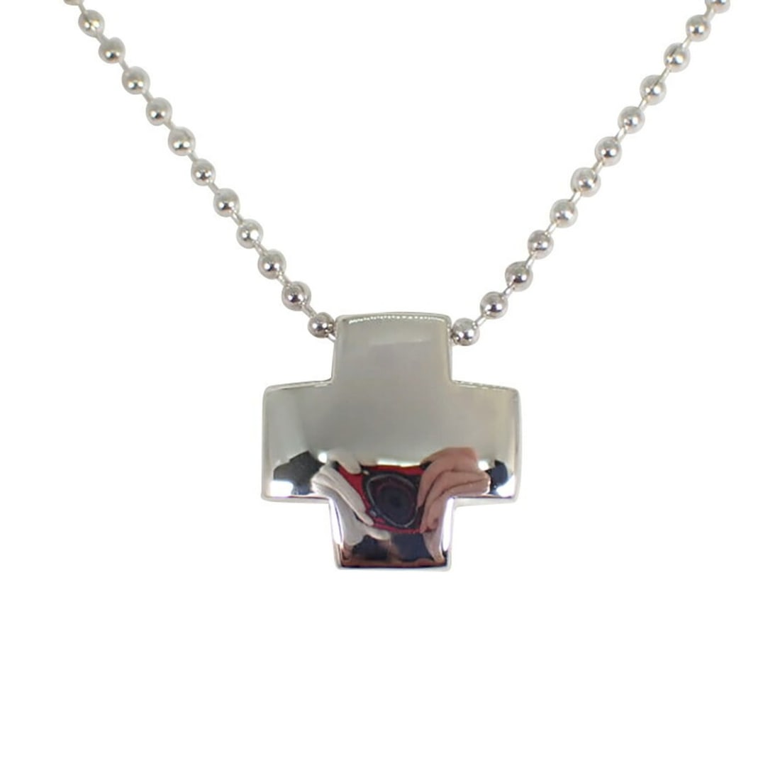 TIFFANY 925 Roman Cross Pendant Necklace: --- Catalog ---Category: SizePendant Size: 16.4mm x 16.4mm / 0.64'' x 0.64''Neck Circumference: 40.5 cm / 15.94''Category: DesignGender: WomenMaterial: Sterling silver 925Necklace Type: