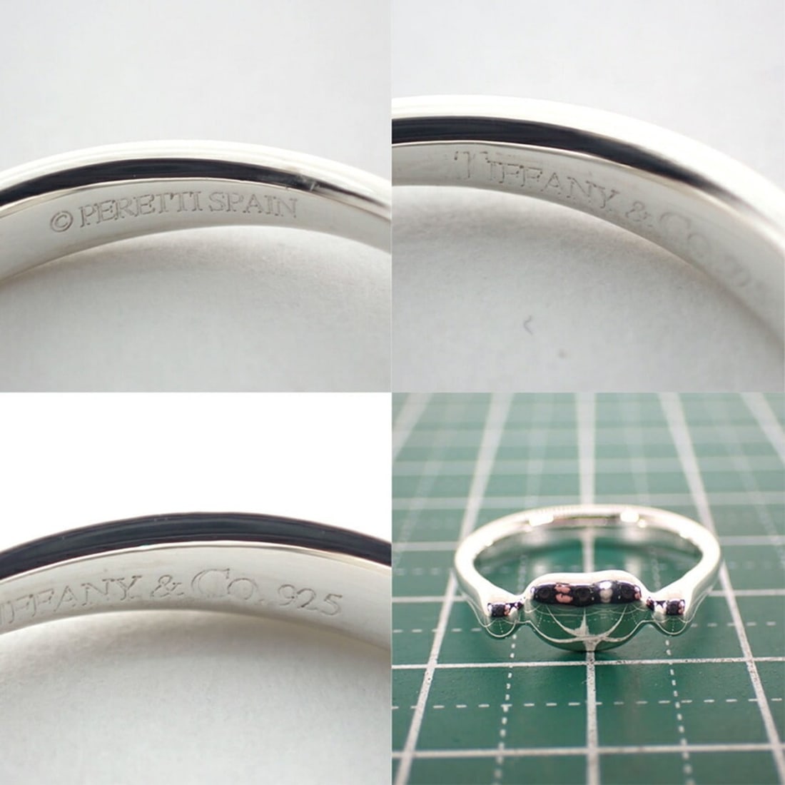 TIFFANY 925 Bean Ring, size 10 - 11