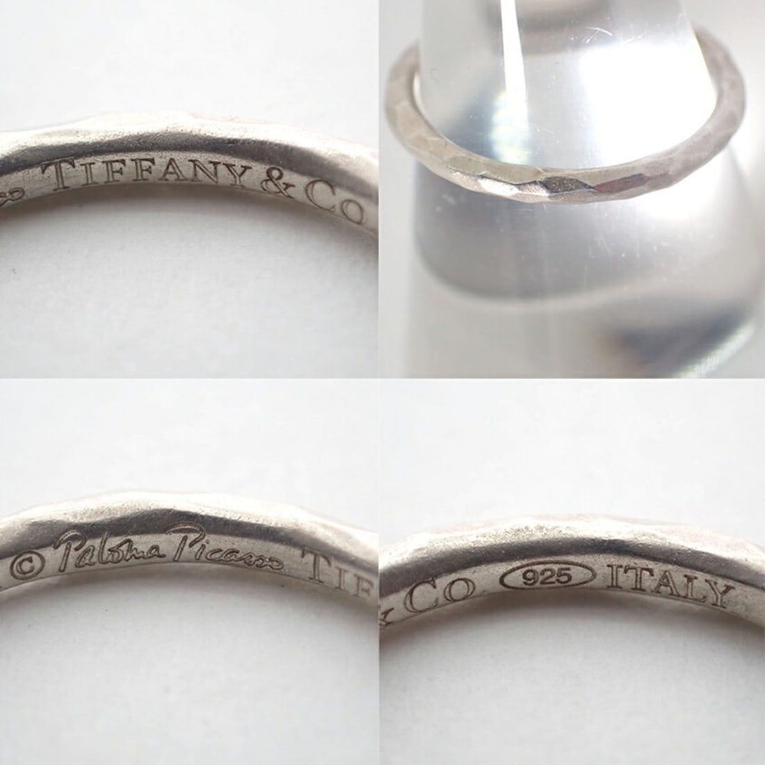 TIFFANY 925 Hammer Ring, size 9.5 - 10