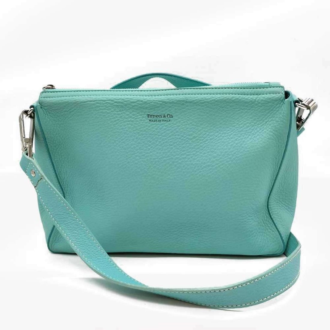 Tiffany & Co. shoulder bag in blue leather (1 of 9)