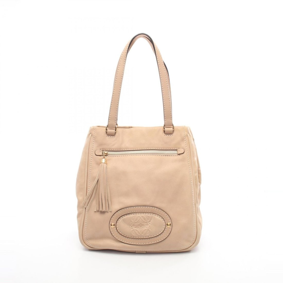 LOEWE Anagram Shoulder Bag/Handbag, Leather, Women's, Beige, 322.75.004: --- Catalog ---Category: SizeSize (HxWxD): 31cm x 28cm x 14cm / 12.2'' x 11.02'' x 5.51''Category: DesignType: Handbag, Shoulder bagColor: BeigeGender: WomenMaterial: Leather Category: GeneralMPN: