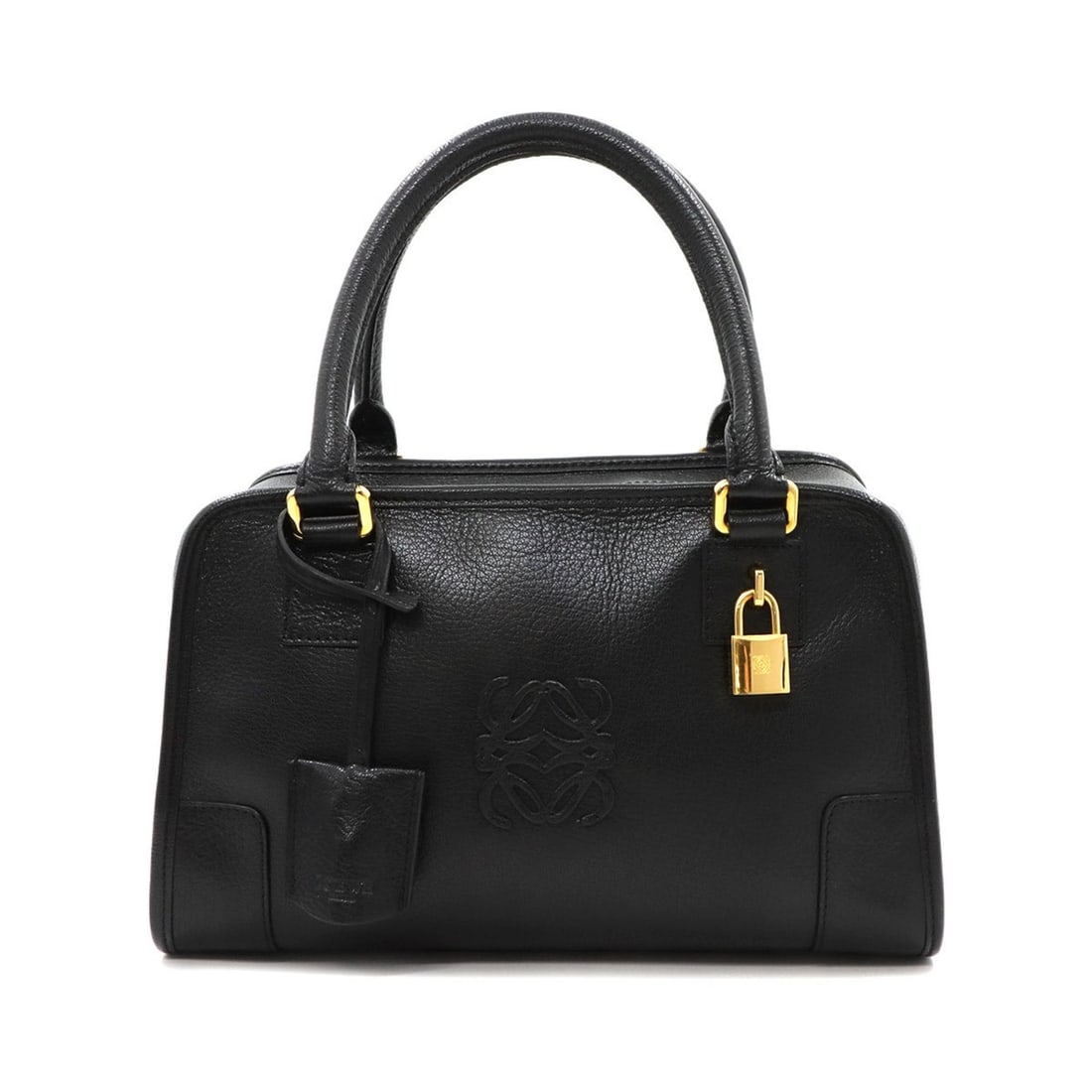 LOEWE Amazona 28 Handbag in Black Leather with Gold Hardware (1 of 15)