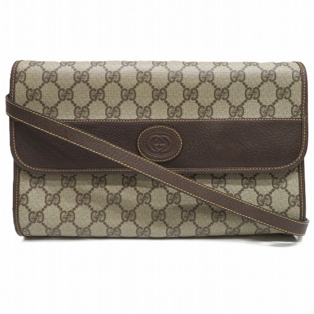 Gucci GG Supreme 004, 112, 0264 Interlocking Old Shoulder Bag Unisex: --- Catalog ---Category: SizeSize (HxWxD): 18cm x 28.5cm x 5cm / 7.08'' x 11.22'' x 1.96''Strap Length: 113cm - 113cm / 44.48'' - 44.48''Category: DesignType: Shoulder bagColor: Brown, GrayishGender: