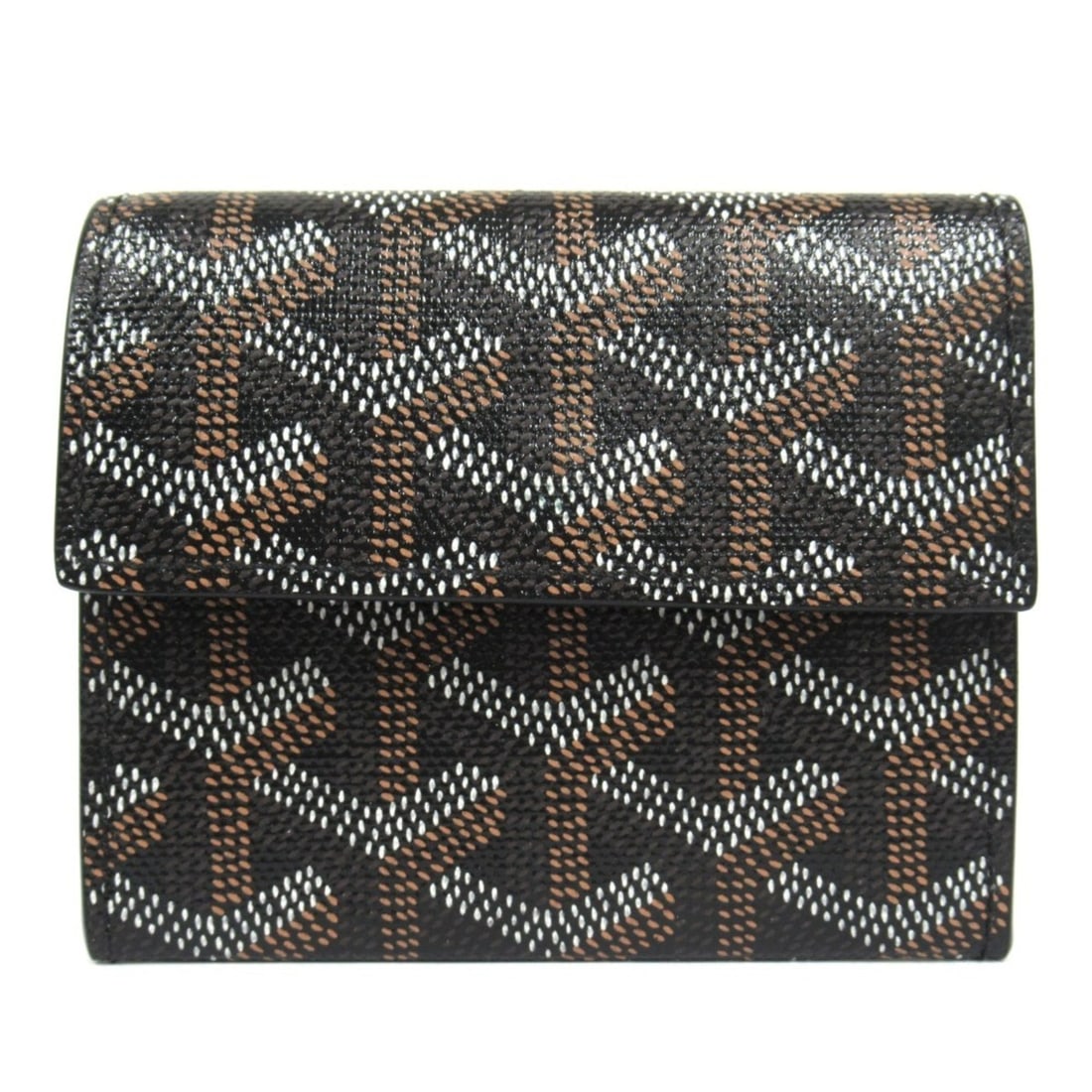 GOYARD MARIGNY bifold wallet/coin case, mini compact, black, for men and women: --- Catalog ---Category: SizeSize (HxWxD): 8.5cm x 10cm x 2cm / 3.34'' x 3.93'' x 0.78''Category: DesignType: Wallet (bi-fold)Color: BlackGender: Men,WomenCategory: GeneralBrand: Goyard--- Item List