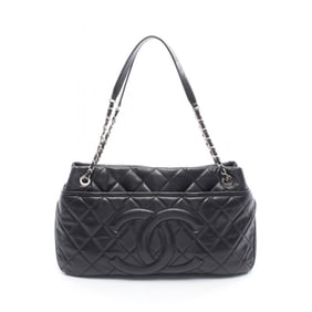 CHANEL Matelasse Tote Bag, Handbag, Leather Calfskin, Women's, Black, A67292