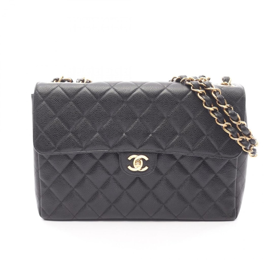 CHANEL Deca Matelasse 30 Classic Large Double Flap Shoulder Bag/Handbag in Calfskin Leather (Black): --- Catalog ---Category: SizeSize (HxWxD): 20cm x 30cm x 9cm / 7.87'' x 11.81'' x 3.54''Category: DesignType: Handbag, Shoulder bagColor: BlackGender: WomenMaterial: Leather Leather/Fur Type: Calfskin