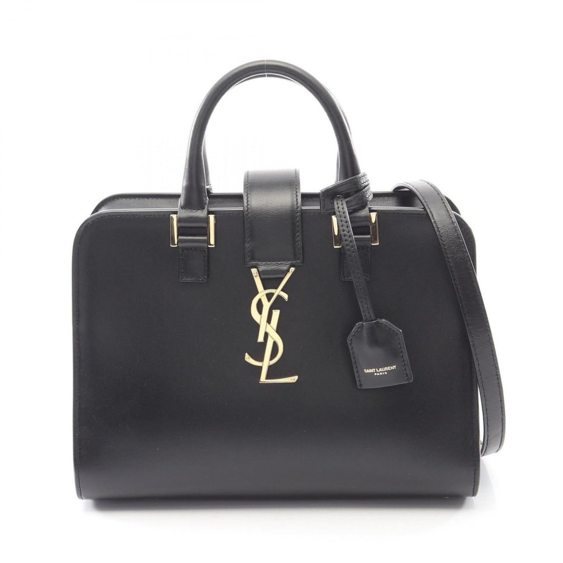 Yves Saint Laurent Saint Laurent Paris YSL Baby Monogram Cabas Handbag, Women's Leather, Black, (1 of 15)