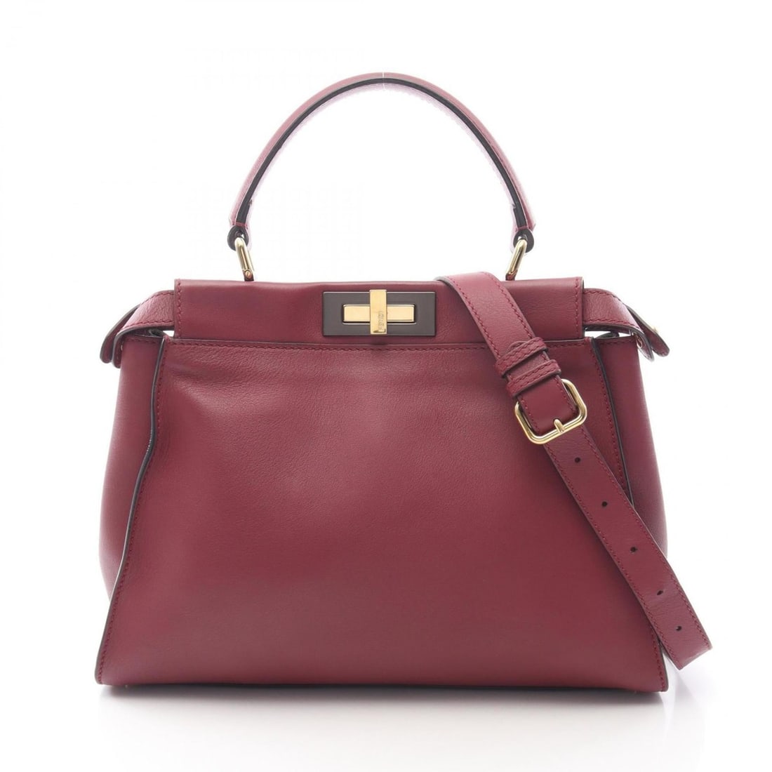 Fendi Peekaboo Regular Handbag, Leather, Women's, Purple: --- Catalog ---Category: SizeSize (HxWxD): 24cm x 34cm x 13cm / 9.44'' x 13.38'' x 5.11''Category: DesignType: HandbagColor: PurpleGender: WomenMaterial: Leather Category: GeneralBrand: Fendi--- Item