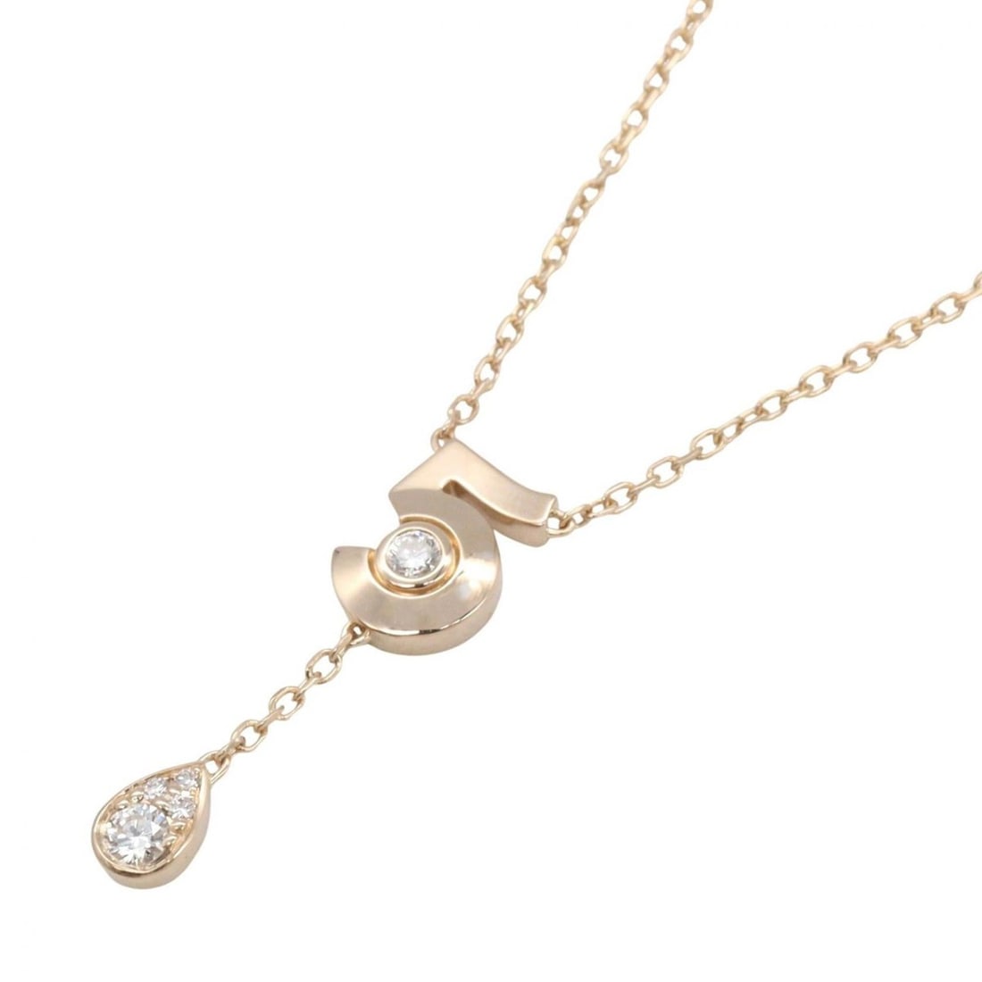 CHANEL Extrait de Chanel No. 5 Necklace, 18K Pink Gold with Diamonds, Women's, and Clear, J12429: --- Catalog ---Category: SizePendant Size: 23mm x 6mm / 0.9'' x 0.23''Neck Circumference: 38 cm - 47.5 cm / 14.96'' - 18.7''Category: DesignColor: Clear, GoldGender: WomenMaterial: Pink gold (18K)Neck