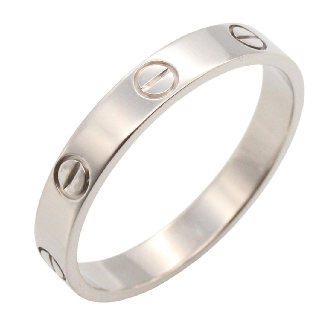 Cartier Mini Love Ring, 18K White Gold, Silver, for Men and Women, B4085100: --- Catalog ---Category: SizeJP Size: 20US Size: 10Category: DesignType: Band ringColor: SilverGender: MenMaterial: White gold (18K)Category: GeneralMPN: B4085100Brand: Cartier--- Item List ---Section