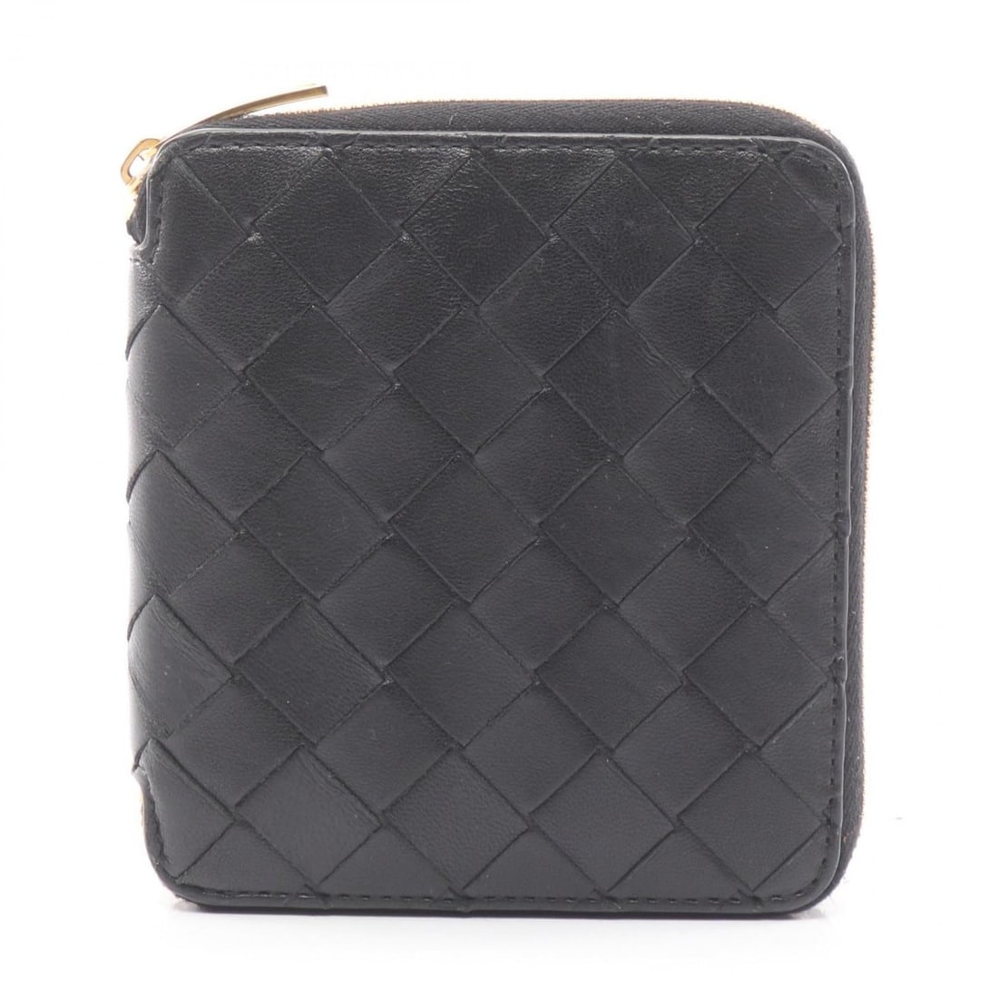 Bottega Veneta Intrecciato Round Wallet, Leather, Women's, Black: --- Catalog ---Category: SizeSize (HxWxD): 12cm x 10.5cm x 2cm / 4.72'' x 4.13'' x 0.78''Category: DesignType: Wallet (bi-fold)Color: BlackGender: WomenMaterial: Intrecciato Category: GeneralBrand: Bo