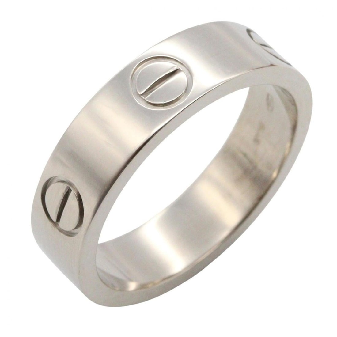 Cartier Love Ring, Classic Model, 18K White Gold, Men's and Women's, Silver, B4084700: --- Catalog ---Category: SizeJP Size: 14.5US Size: 7Category: DesignType: Band ringGender: Men,WomenMaterial: White gold (18K)Category: GeneralMPN: B4084700Brand: Cartier--- Item List ---Section: Cond