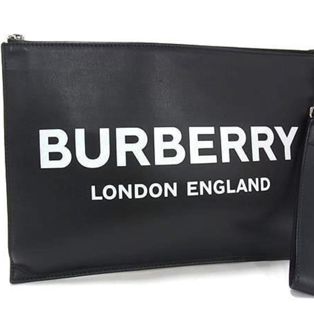 BURBERRY Men's Black Leather Clutch Bag 8009214 (1 of 12)