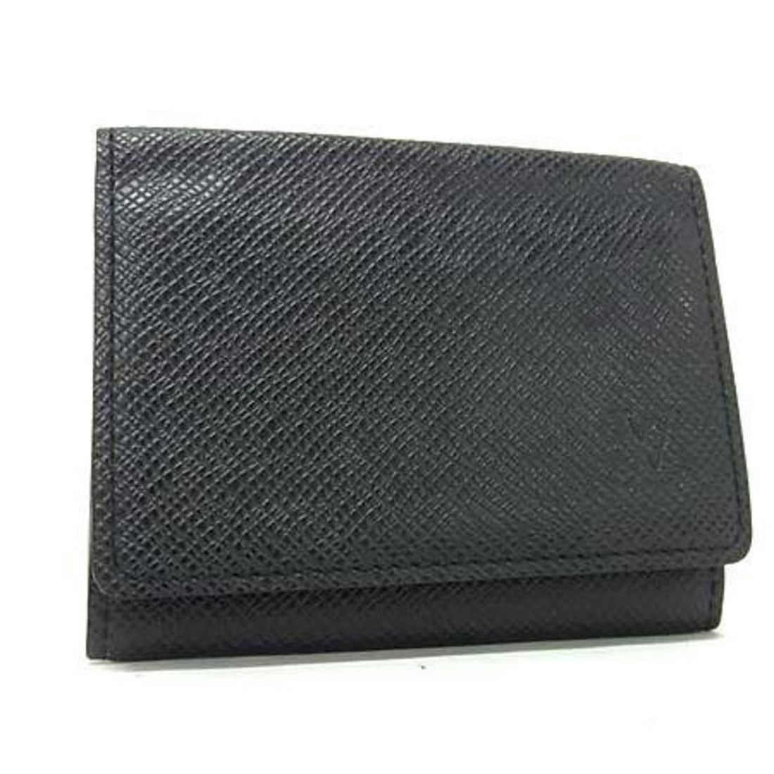 LOUIS VUITTON Louis Vuitton Envelope Carte de Visite Card Case M30922 Ardoise (Black) Taiga Men's (1 of 13)