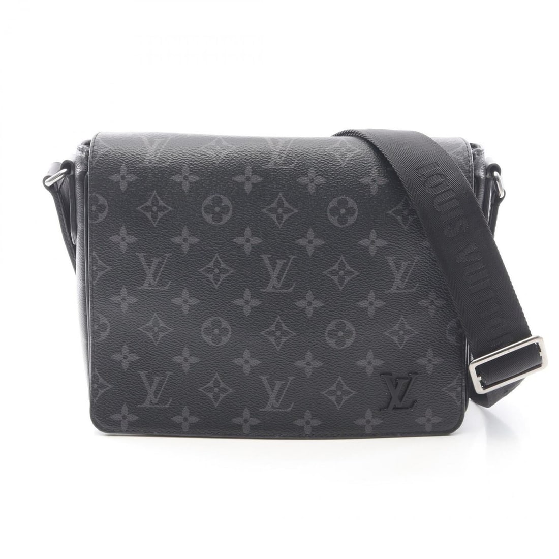 Louis Vuitton District PM NV3 Monogram Eclipse Shoulder Bag/Handbag in Coated Canvas, Men's, Black, (1 of 13)