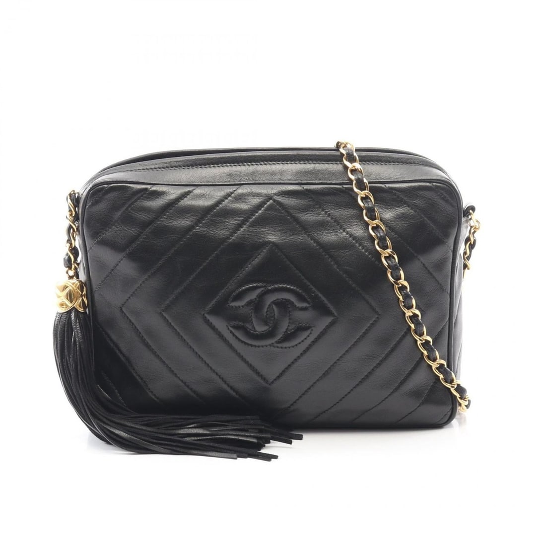CHANEL Diamond Stitch Coco Mark Shoulder Bag/Handbag in Lambskin Leather (Sheep Leather) for Women,: --- Catalog ---Category: SizeSize (HxWxD): 16cm x 22cm x 6cm / 6.29'' x 8.66'' x 2.36''Category: DesignType: Handbag, Shoulder bagColor: BlackGender: WomenMaterial: Leather Hardware Color: GoldLeather
