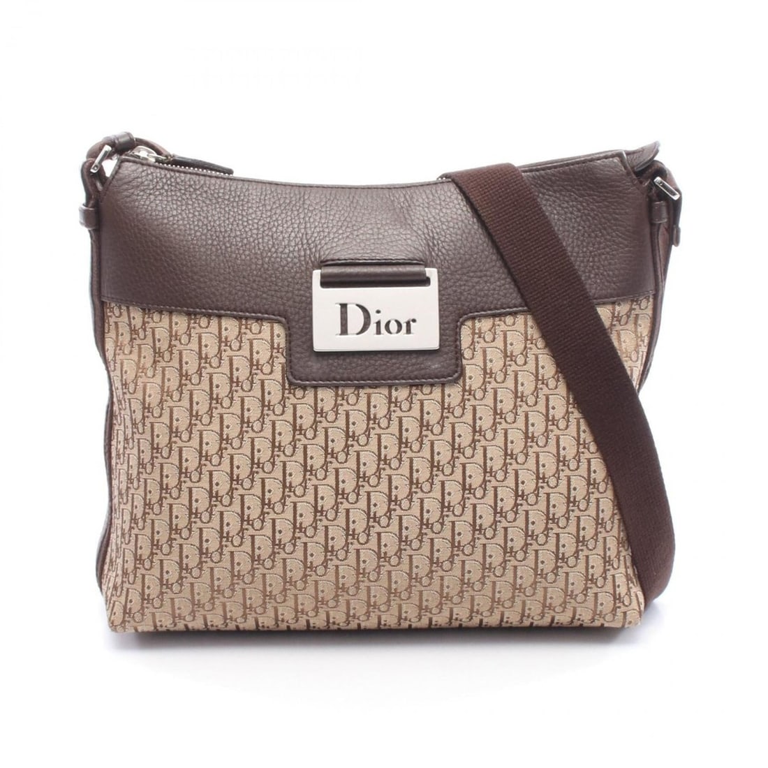Christian Dior Dior Street Chic Trotter Shoulder Bag/Handbag in Canvas and Leather, Men's, Beige (1 of 11)