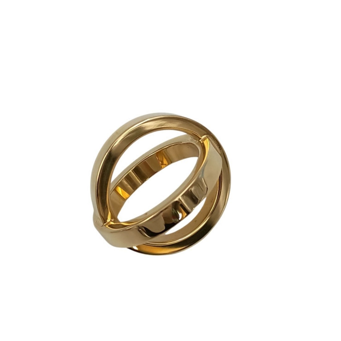 HERMES Scarf Ring Cosmos Gold Metal Women's (1 of 11)