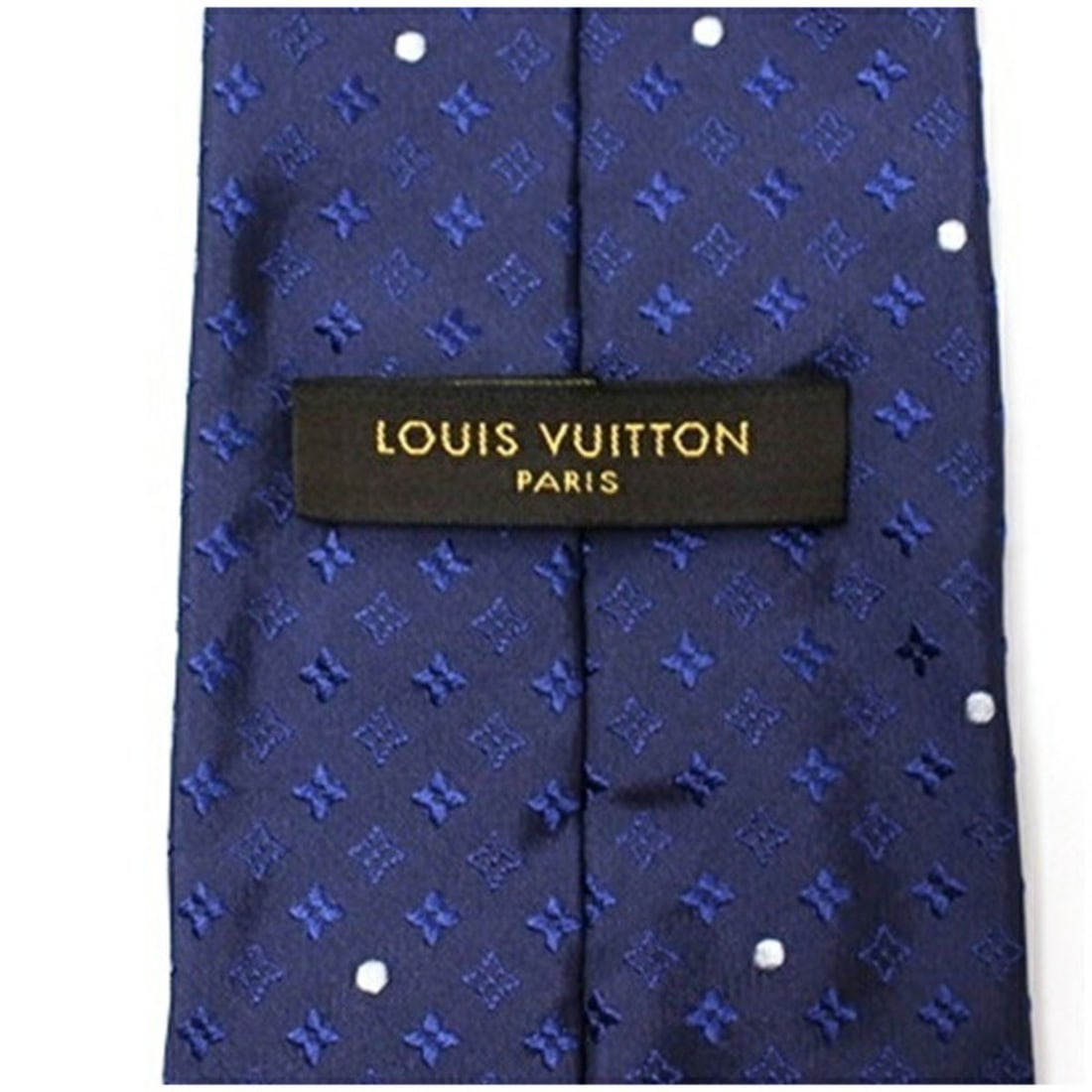 Louis Vuitton Silk Tie with Dotted Monogram Pattern for Men - 4