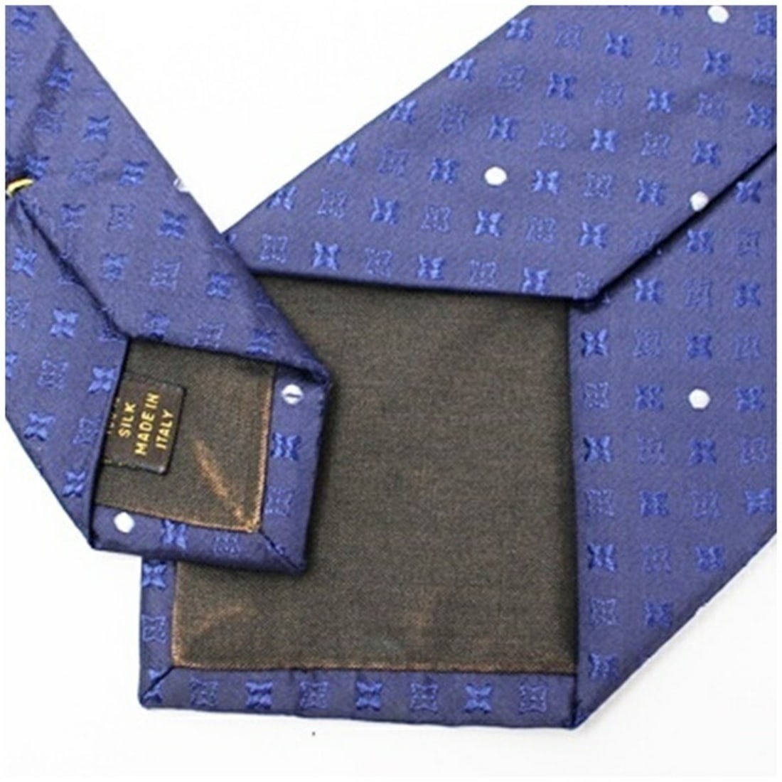 Louis Vuitton Silk Tie with Dotted Monogram Pattern for Men - 5