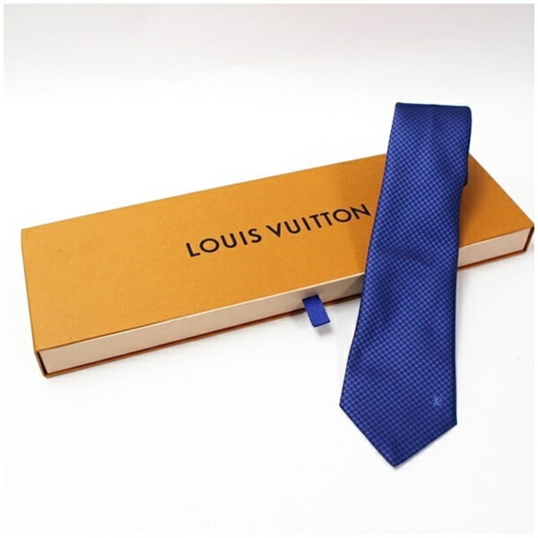 Louis Vuitton Silk Tie Micro Damier M78747 LOUIS VUITTON Men's Current Model (1 of 17)