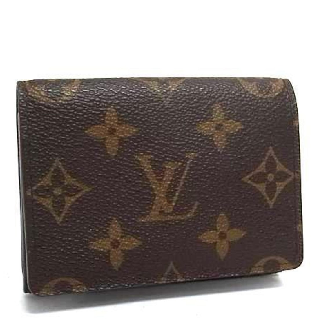 LOUIS VUITTON Envelope Carte de Visite Business Card Case M62920 Brown Monogram Men's and Women's (1 of 14)