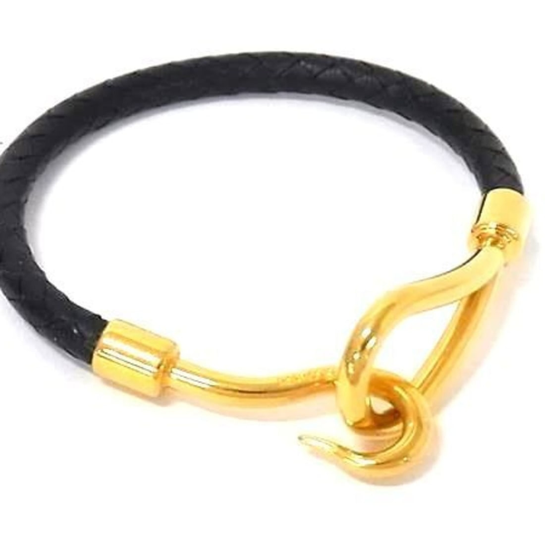 HERMES Jumbo Black Leather Bracelet for Men and Women: --- Catalog ---Category: SizeTotal Length: 19cm / 7.48''Category: DesignType: Charm braceletColor: BlackGender: Men,Women,UnisexMaterial: LeatherCategory: GeneralLine: JumboBrand: Hermes--- Item List