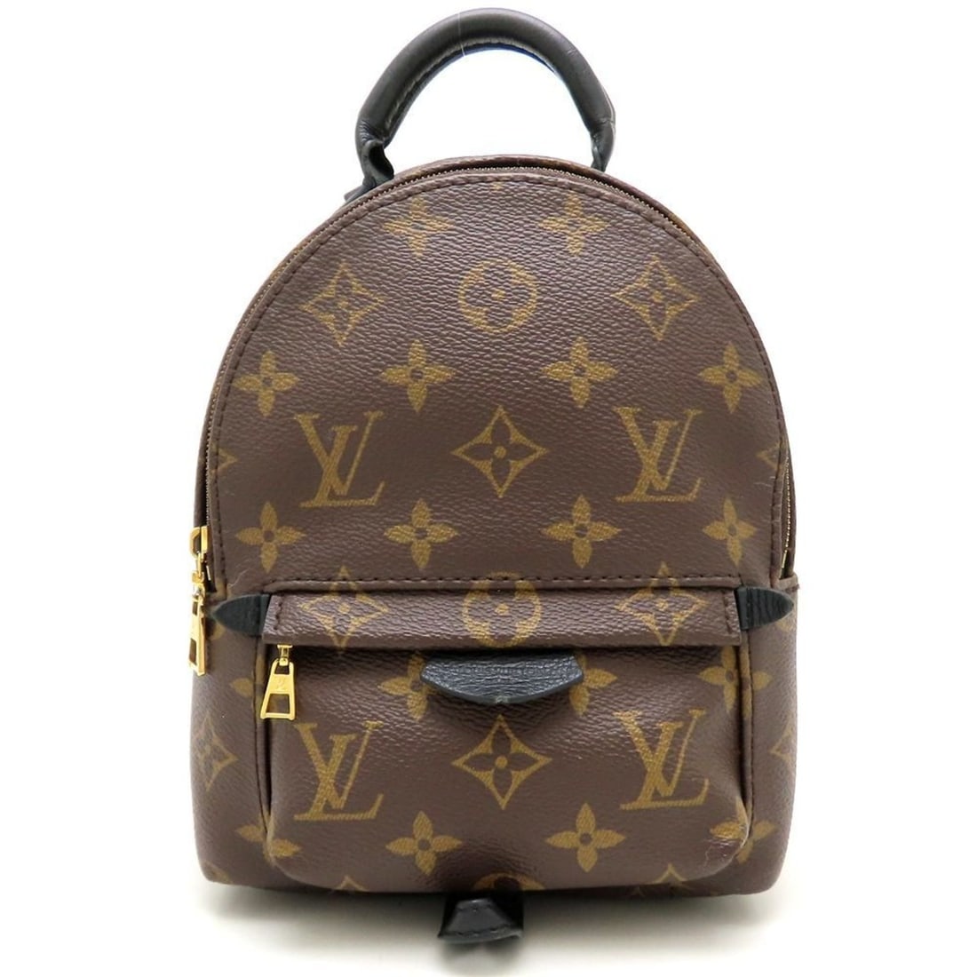 LOUIS VUITTON Monogram Palm Springs Mini M41562 Backpack, Brown, Women's, 353112 (1 of 13)