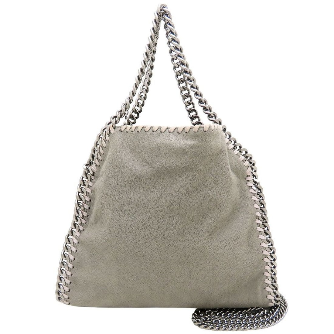 Stella McCartney Falabella 2-Way Shoulder Bag, Polyester, Gray, Women's, 371223W9132, 353116: --- Catalog ---Category: SizeSize (HxWxD): 23.5cm x 26.5cm x 10cm / 9.25'' x 10.43'' x 3.93''Strap Length: 107cm / 42.12''Category: DesignType: Shoulder bagColor: GrayGender: WomenClosure: MagnetMater