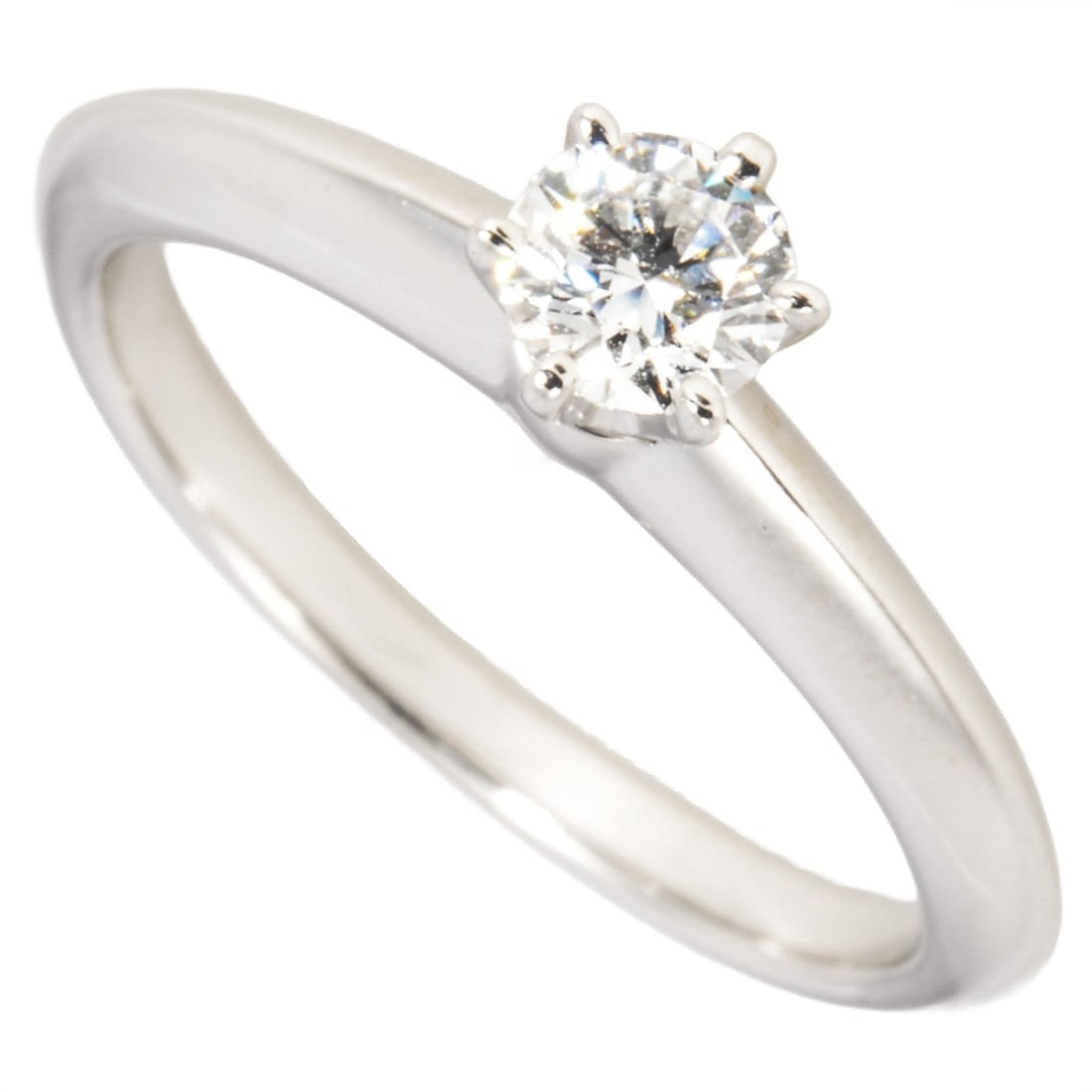 Tiffany & Co. Harmony Solitaire Ring with 0.21ct Diamond, Approximately 3.5g, Platinum, Pt950, (1 of 11)