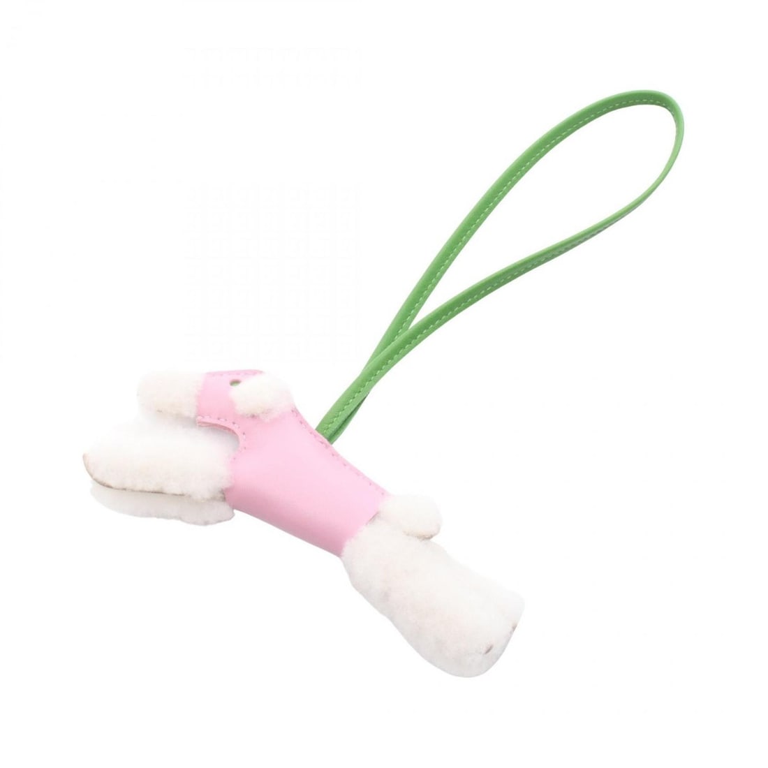 Hermes Hermès Anjo Milo Buddy Charm, Mouton, Women's, Pink, Green, White (1 of 16)