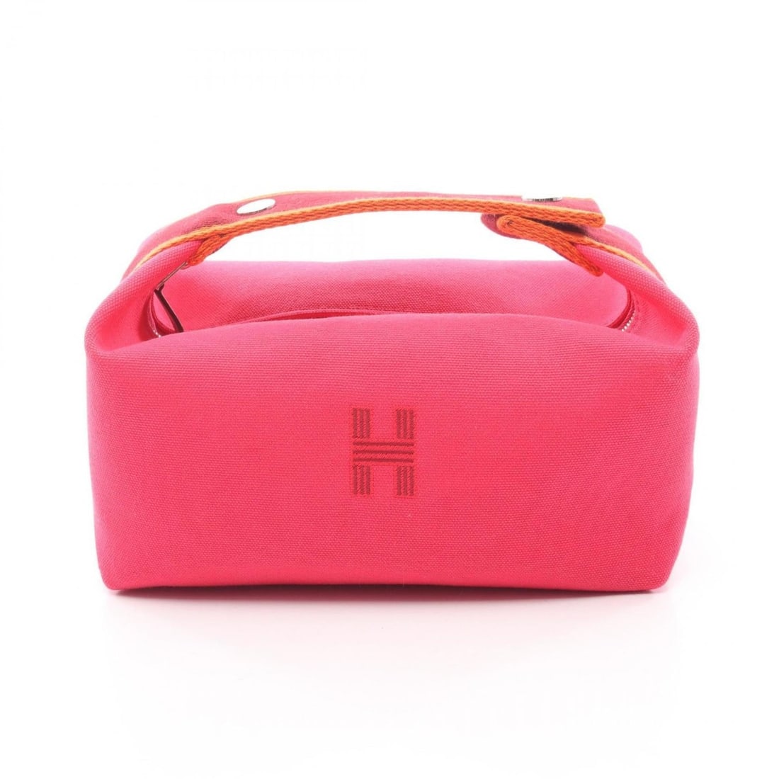 Hermes Hermès Brides A Black PM Handbag, Canvas, Women's, Pink, Bordeaux, Orange (1 of 11)