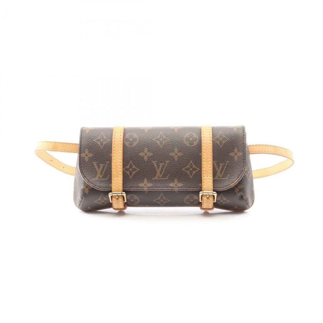 Louis Vuitton Marel Pochette Waist Bag/Body Bag/Handbag in Coated Canvas and Leather with Monogram (1 of 11)