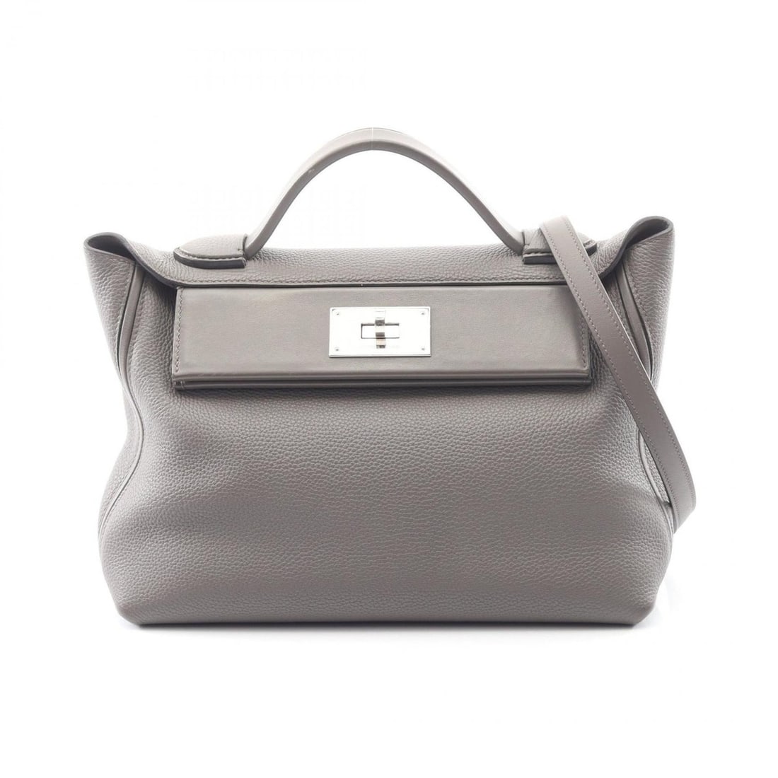 Hermes Hermès 24 Van Quatre 29 Handbag, Leather Calfskin (Cowhide), Togo Swift Leather, Women's,: --- Catalog ---Category: SizeSize (HxWxD): 20cm x 28cm x 14cm / 7.87'' x 11.02'' x 5.51''Category: DesignType: HandbagColor: Beige, EtainGender: WomenMaterial: Togo leather , Leather Hardware Color: S