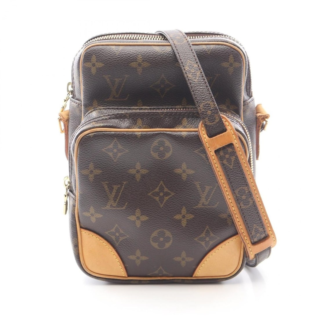 Louis Vuitton Amazon Monogram Shoulder Bag/Handbag in Coated Canvas and Leather, Women's, Brown,: --- Catalog ---Category: SizeSize (HxWxD): 21cm x 15cm x 5cm / 8.26'' x 5.9'' x 1.96''Category: DesignType: Handbag, Shoulder bagColor: BrownGender: WomenMaterial: PVC , Leather Category: GeneralMPN: