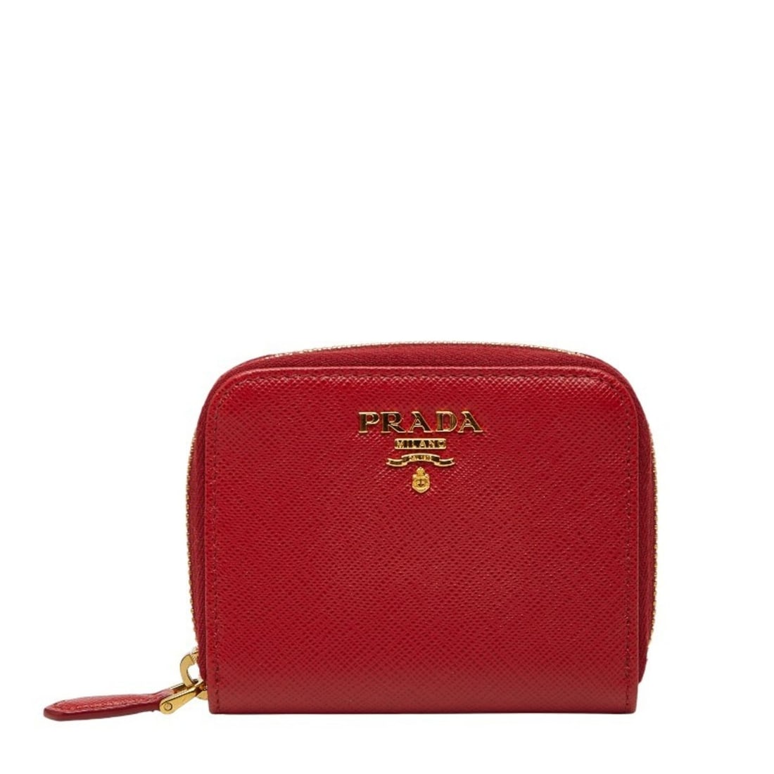 Prada Women's Zip-Around Wallet/Coin Case 1MM268 Red FUOCO Saffiano Leather (1 of 16)