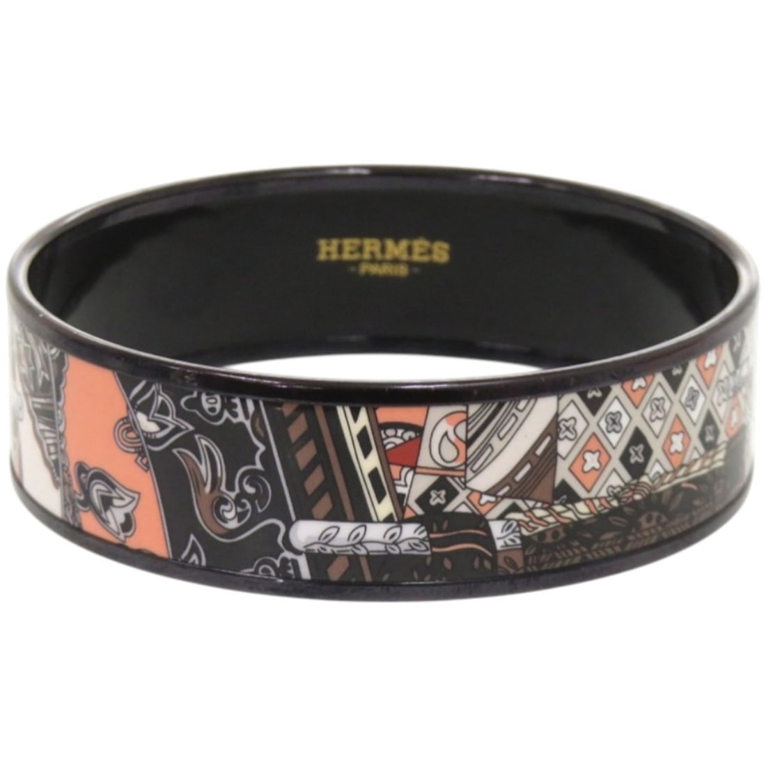 Like new Hermes enamel GM metal multicolor bangle 0897HERMES (1 of 14)