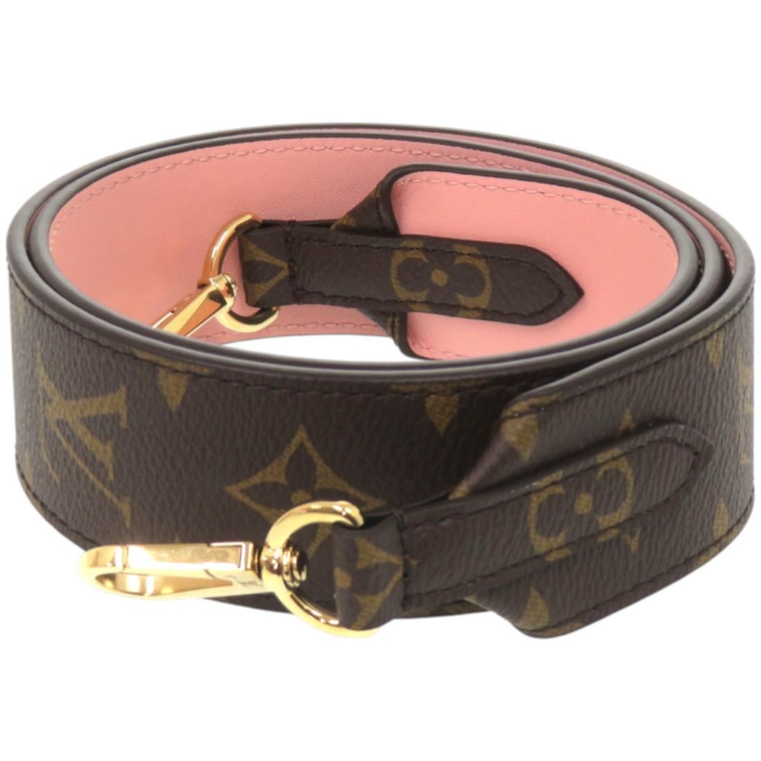 Like new Louis Vuitton J02330 Monogram Canvas, Nappa Leather, Rose Poodle Shoulder Strap LV (1 of 10)