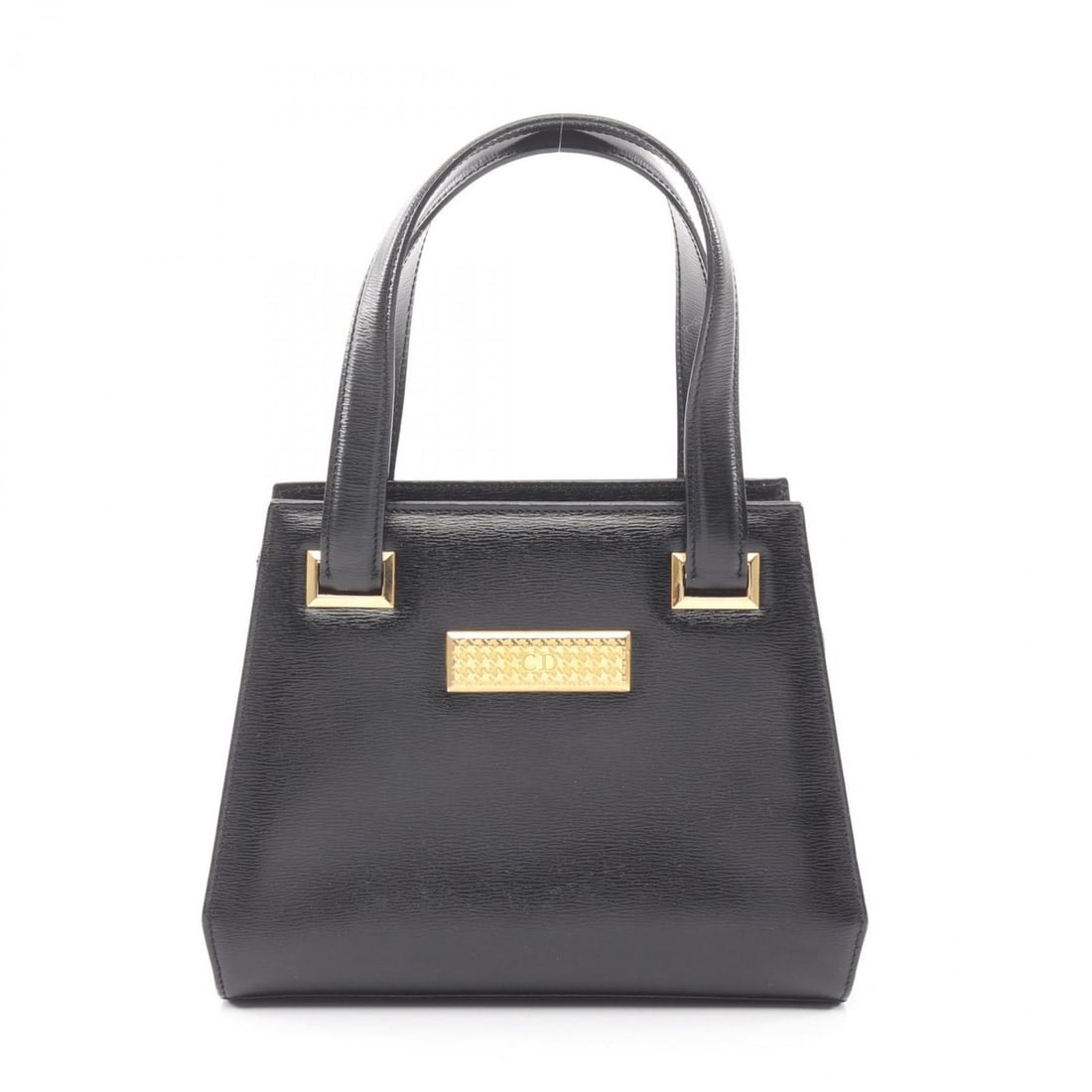 Christian Dior CD logo handbag, leather, women's, black: --- Catalog ---Category: SizeSize (HxWxD): 17cm x 21cm x 9cm / 6.69'' x 8.26'' x 3.54''Category: DesignType: HandbagColor: BlackGender: WomenMaterial: Leather Category: GeneralBrand: Christian Dior---