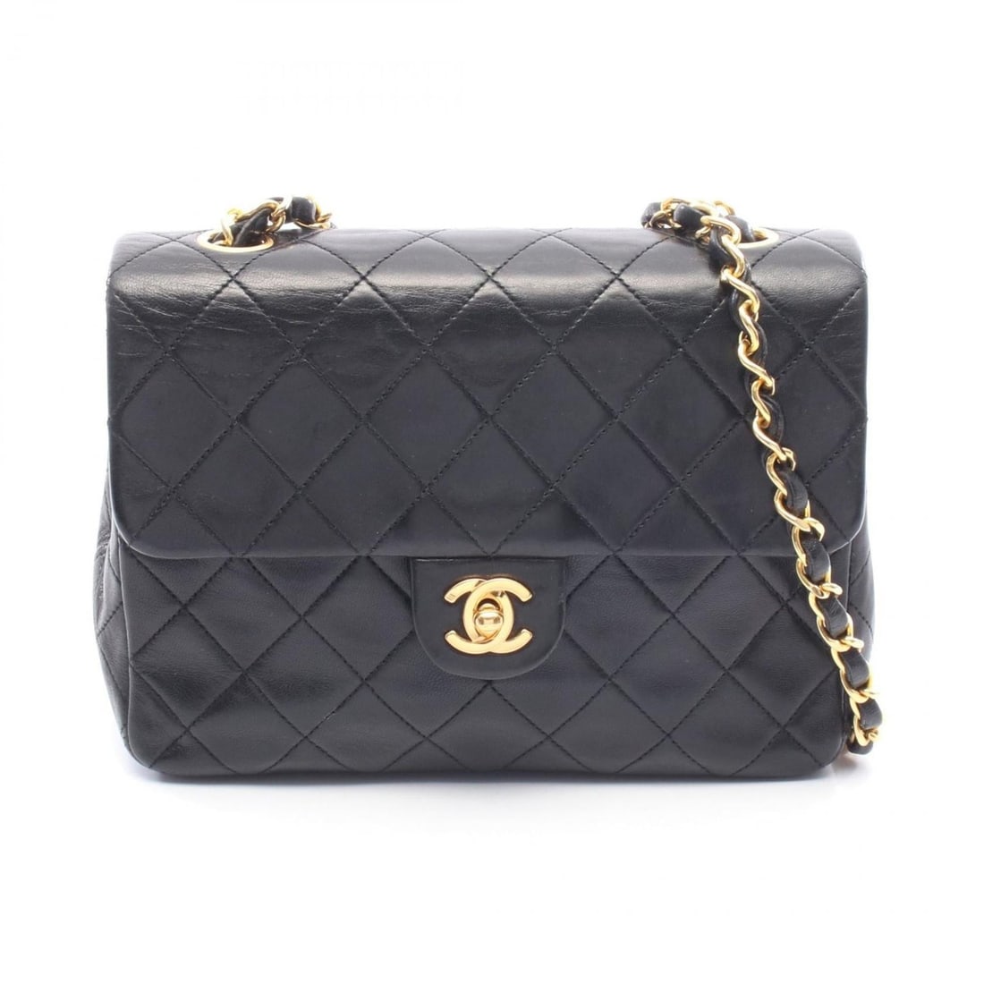 CHANEL Mini Matelasse 20 Shoulder Bag/Handbag in Lambskin Leather, Black (1 of 15)