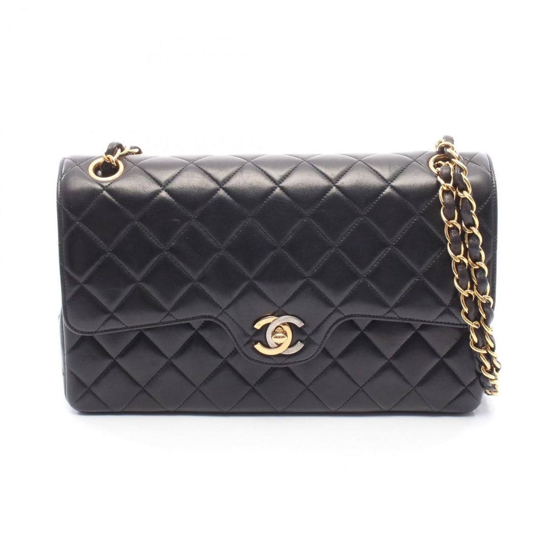 CHANEL Matelasse Paris Limited Edition Double Flap Shoulder Bag/Handbag in Lambskin Leather, Black: --- Catalog ---Category: SizeSize (HxWxD): 17cm x 26cm x 6.5cm / 6.69'' x 10.23'' x 2.55''Category: DesignType: Handbag, Shoulder bagColor: BlackGender: WomenMaterial: Leather Leather/Fur Type: Lambsk